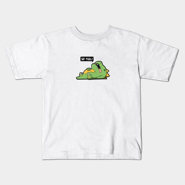 Cute Full Dino Kids T-Shirt by pedrorsfernandes